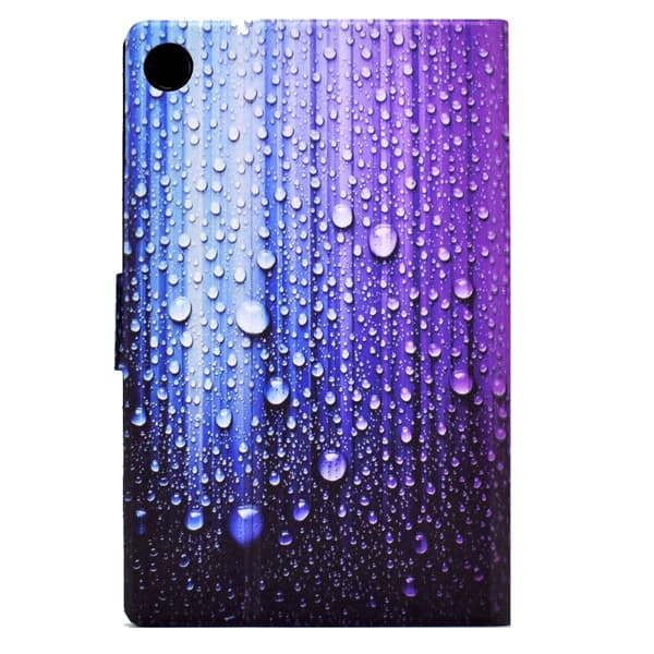 Samsung Galaxy Tab A8 10.5 (2021) TPU Läderfodral Vattendroppar