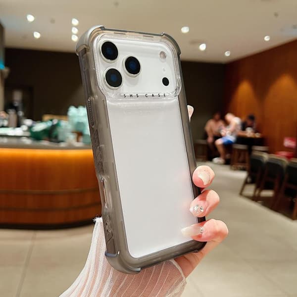 iPhone 18 Pro / iPhone 17 Pro Skal Transparent Matt TPU Hybrid PC 3-i-1 Grå