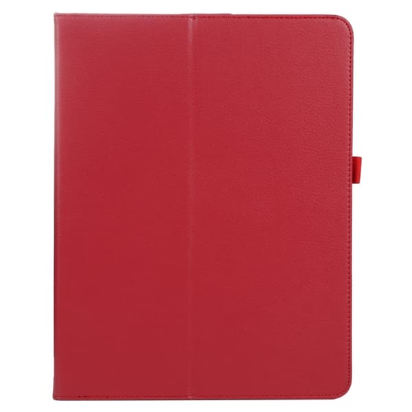 iPad Air 11 2025/2024 Litchi Textur Solid Fodral i Läder Röd