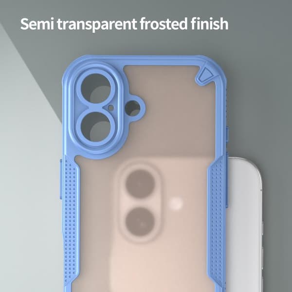 iPhone 17 Skal - Armor Glaze PC Hybrid TPU Blå
