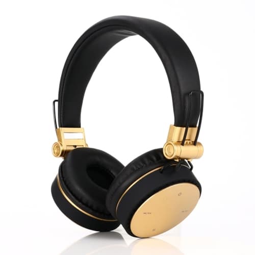 MH10 Sports Fällbart Kort Trådlöst Bluetooth Subwoofer Headset Guld