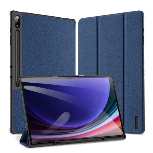 Samsung Galaxy Tab S10 Ultra Skal DUX DUCIS Domo Series Magnetisk Flip Läder Blå