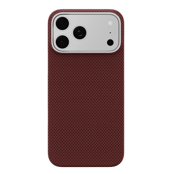 iPhone 18 Pro Max / iPhone 17 Pro Max Nanofiber MagSafe Magnetiskt Skal Röd