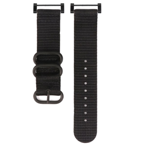 För Suunto CORE Tre-ring stålspänne Nylon watch Black