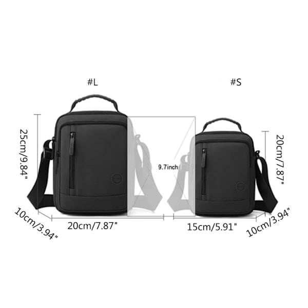 WEPOWER Herr Axelväska Casual Holding Messenger Bags