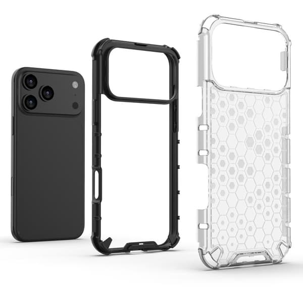 iPhone 18 Pro Max / iPhone 17 Pro Max Skal med Honungskombination och Stötskydd Blå