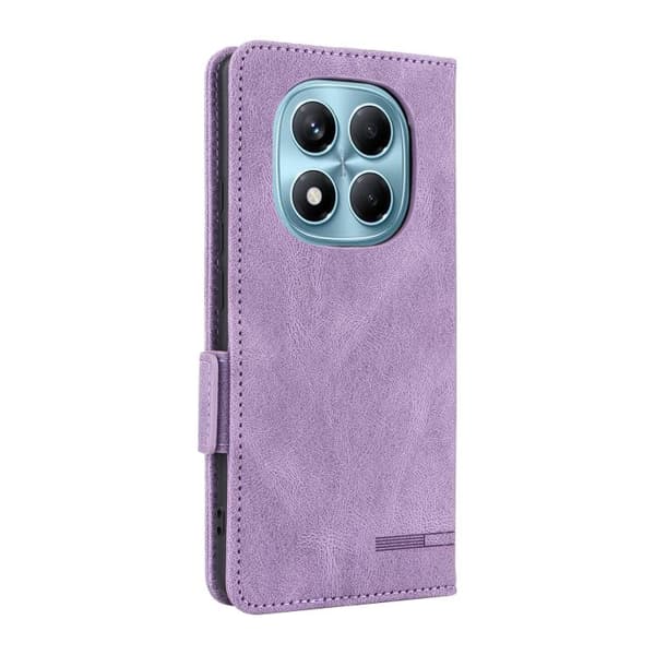 Redmi Note 14 Pro 4G - Magnetisk Låsfunktion Läderfodral Purpur