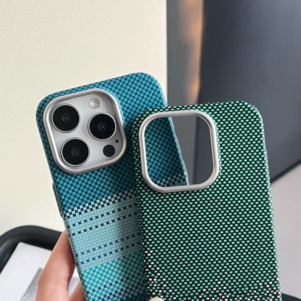 iPhone 16 Pro Metall Linsskydd Ram MagSafe PC Skal Månblå