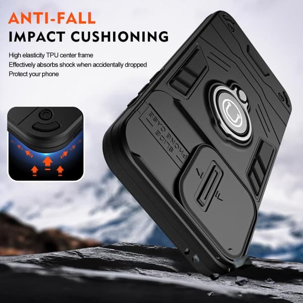 Redmi Note 14 4G - Camshield Ring Holder fodral Svart