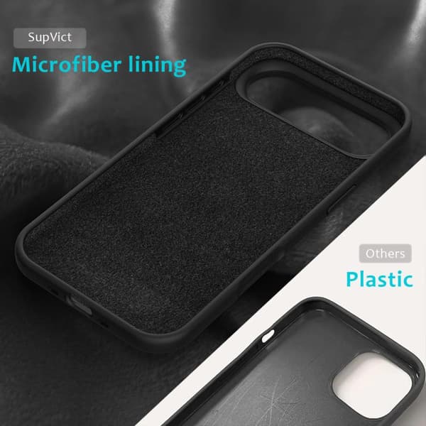 iPhone 17 Air Skal - solid färg av silikon Svart