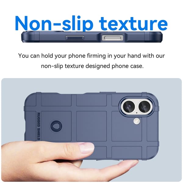 iPhone 16 Pro Full Coverage Shockproof TPU Skal - Hållbar och Skyddande Mobilskal Blå