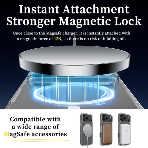 iPhone 18 Pro / iPhone 17 Pro Skal - Scratchproof PC Hybrid TPU Magsafe