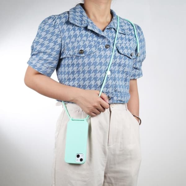 iPhone 18 Pro Max / iPhone 17 Pro Max Skal - Candyfärger med Lanyard Mintgrön