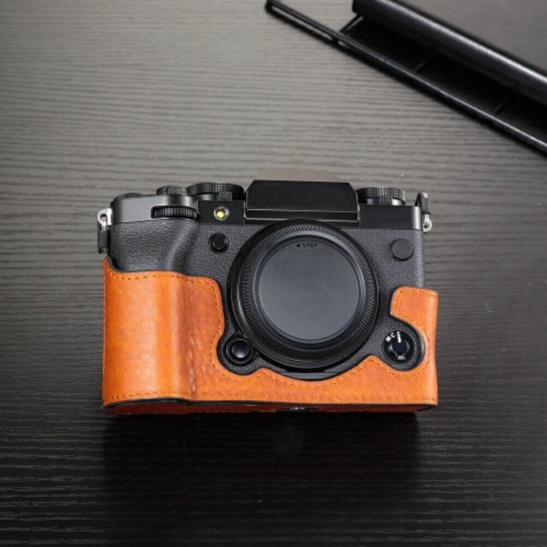 Fujifilm X-T5 Kamerahölje i läder - Anti-scratch skyddande fodral Brun