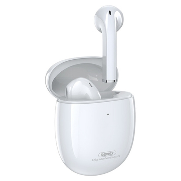 Remax TWS-23 Bluetooth 5.0 Magnetiska True Wireless Stereo Bluetooth-hörlurar Vit
