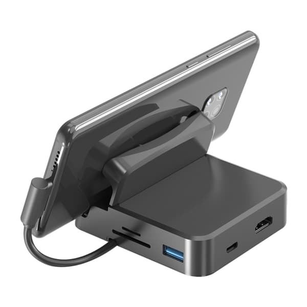 7-in-1 USB-C Hub Docking Station with 4K HDMI, USB Ports, SD/TF Card Slots & 87W PD Charging - Portable Multi-Function Adapter