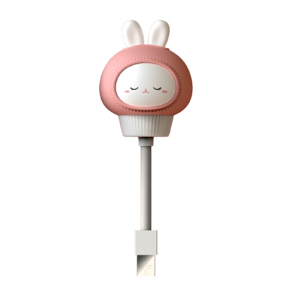 USB-nattlampa LED söt sovrum sömn ögonskydd sänglampa, stil: Fjärrkontrollversion (kanin)
