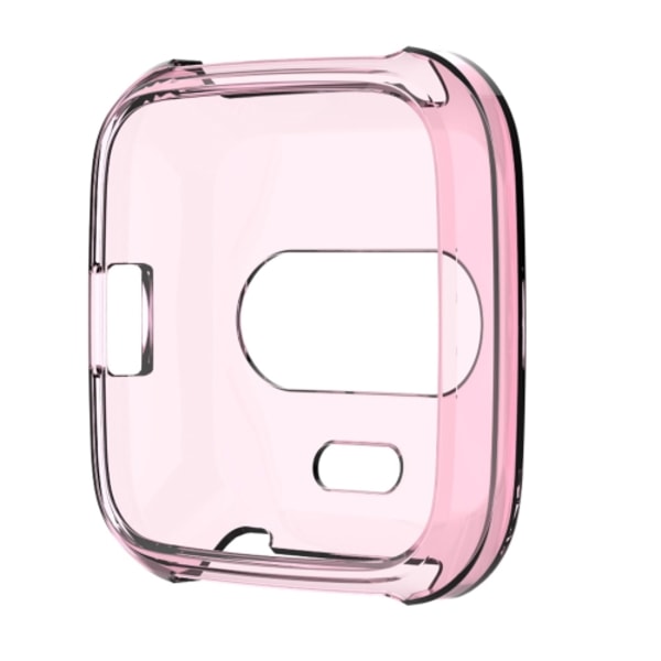 För Fitbit Versa Lite Smart Watch Case Transparent Pink