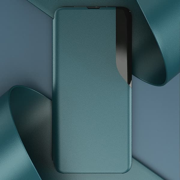 iPhone 17 Air Skal läderfodral med sidoflip Blå