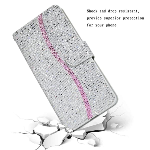 iPhone 16 Pro Max Glitter Powder Skal Fodral Silver