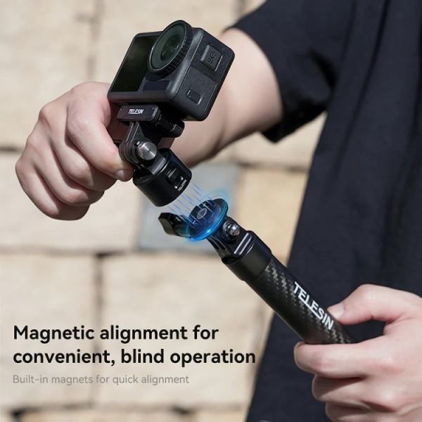 TELESIN CQM-001 Universell magnetisk snabbkopplingsadapter-kit för sportkameror