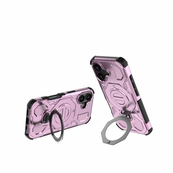 iPhone 17 Skal - Solid Färg med MagSafe Magnetisk TPU+PC Rosa