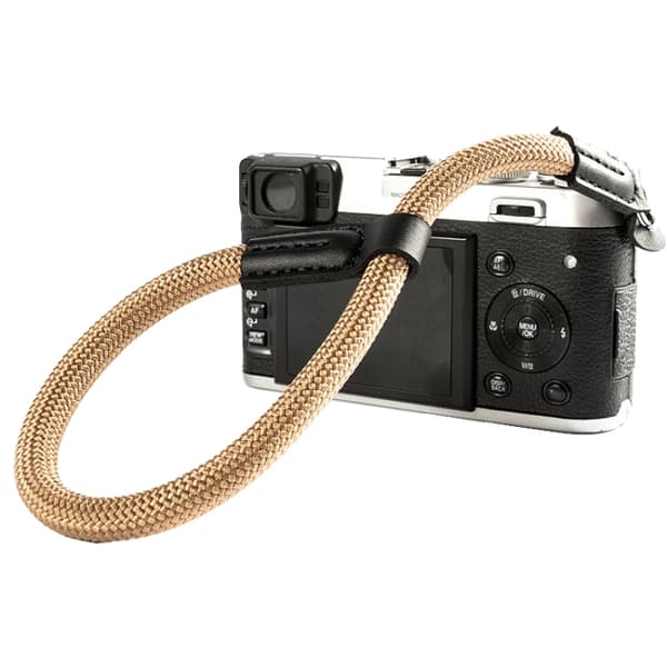 Klätterrep Kamera handledsrem SLR Kamera Slitstarkt Armband Ljusbrun