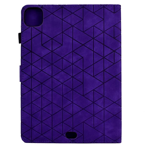 iPad Pro 11 2024 Skal i Rhombus TPU Smart Läderfoder Purpur