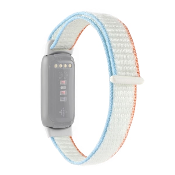 För Fitbit Luxe Nylon Loop Strap Watch Band White