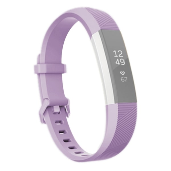 För Fitbit Alta Smart Watch Silikonarmband, Längd: ca 23,8 cm Light Purple