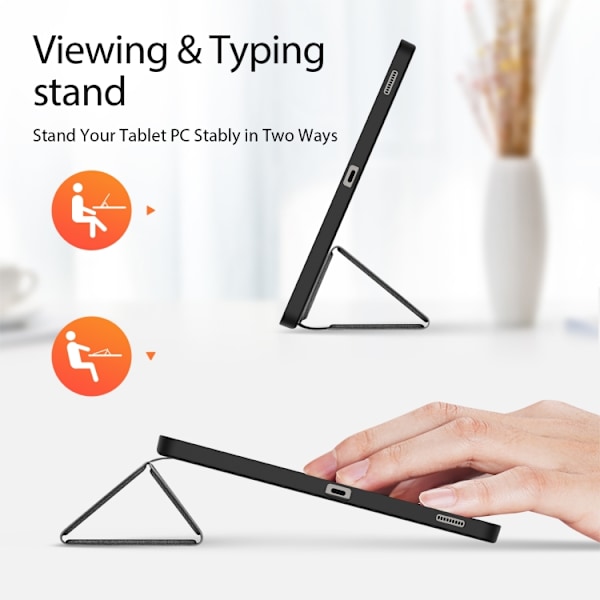 Samsung Galaxy Tab S9 FE+ Skal DUX DUCIS Domo Series Magnetisk Flip Läder Svart