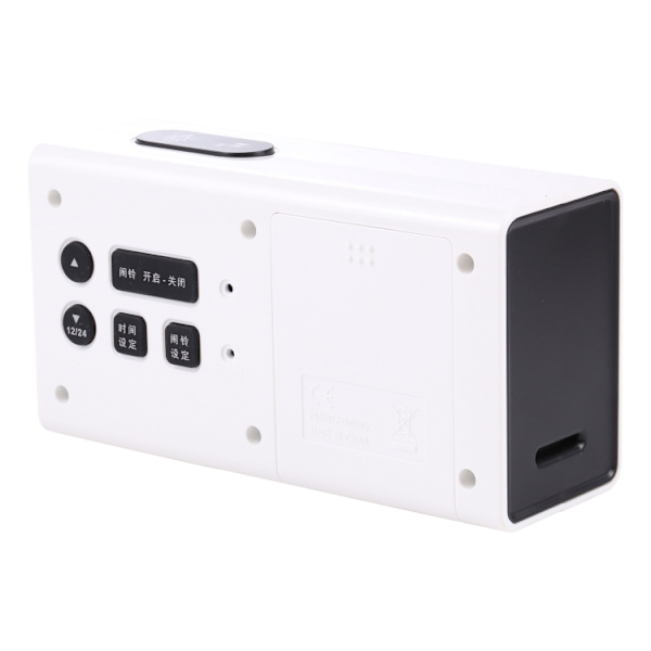 AQ122 LED-väckarklocka (vit)