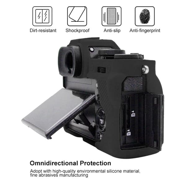 Mjukt silikonfodral för FUJIFILM XT3 Svart