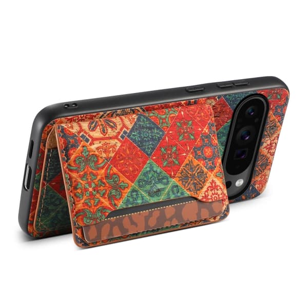 för Pixel 9 Pro Skal med Kortfack - Elegant och Praktisk Mobilskydd Vinterblå