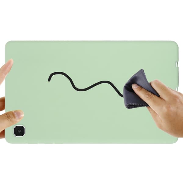 Samsung Galaxy Tab A7 Lite Solid Färg Silikon Stöttålig Tablet Fodral Grön