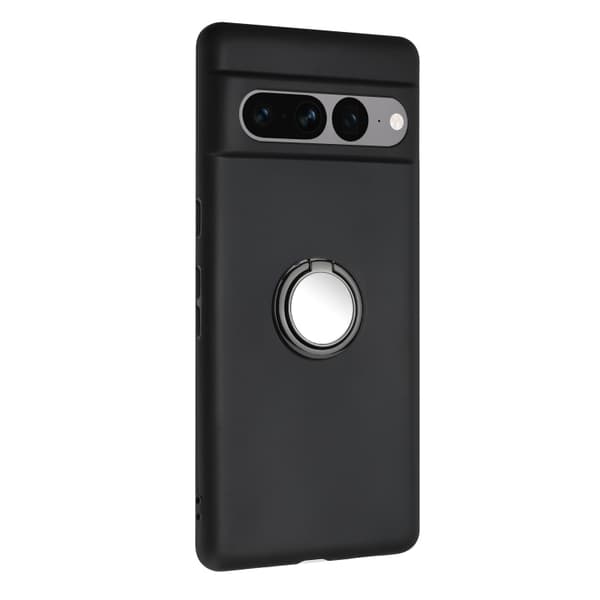 för Pixel 8a Skal med Matt Ringhållare i TPU Svart