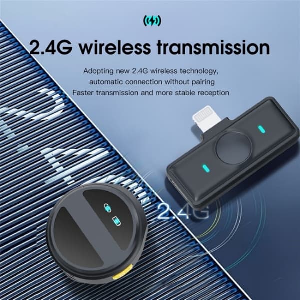 SX21 8-stiftsport 2.4G Smart brusreducering Lavalier trådlös mikrofon