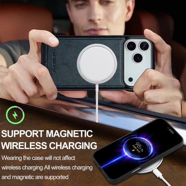 iPhone 18 Pro / iPhone 17 Pro Skal med MagSafe från LC.IMEEKE Blå