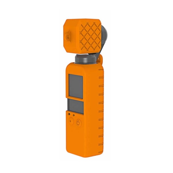 2 i 1 diamantstruktur silikonfodral set till DJI OSMO Pocket Orange