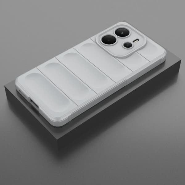 Redmi Note 14 4G - Magic Shield TPU + Flanell fodral EU Grå