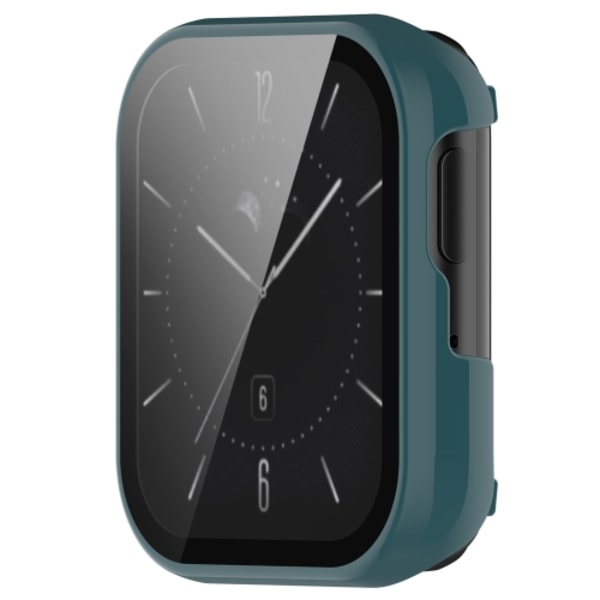 För OPPO Watch SE PC+ Toughened Film Integrated Protective Case Green