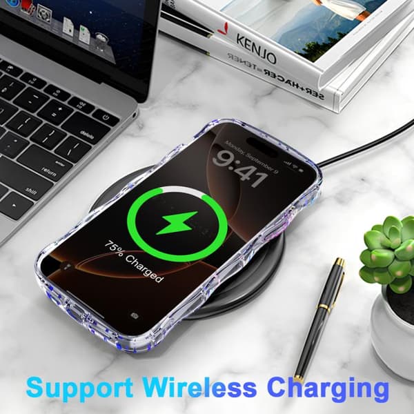 iPhone 16 Pro Max Wave Star Transparent MagSafe Magnetisk Skal