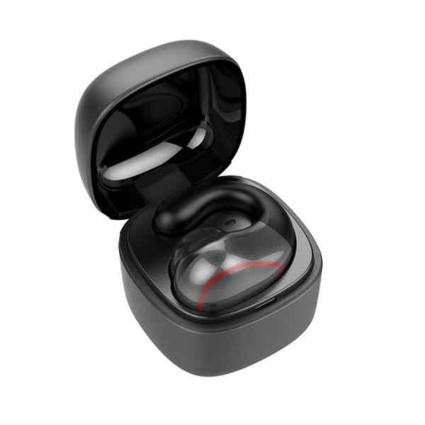 T25 Over-ear Bluetooth 5.0 Enkelsidig osynlig trådlös hörlur Hög definitionssamtal Superlång standby-benledning hörlur grå