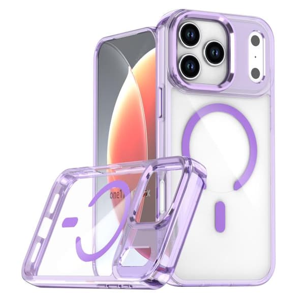 iPhone 18 Pro Max / iPhone 17 Pro Max Skal med MagSafe Magnetisk Klar Design Purpur