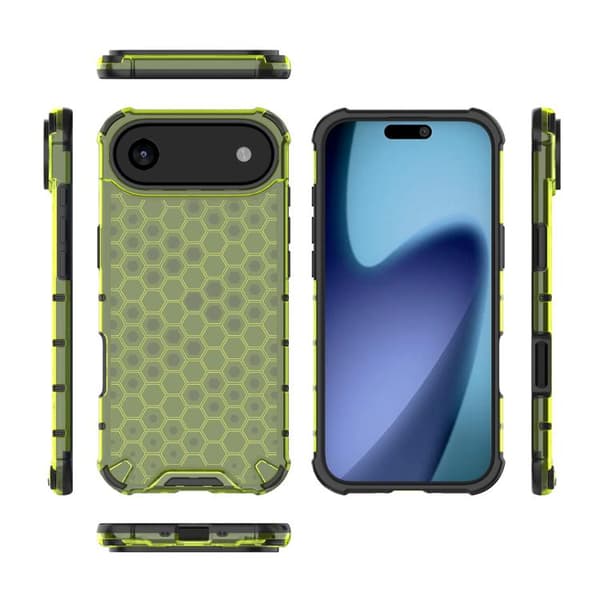 iPhone 17 Air Skal Honeycomb Stötsäker Grön