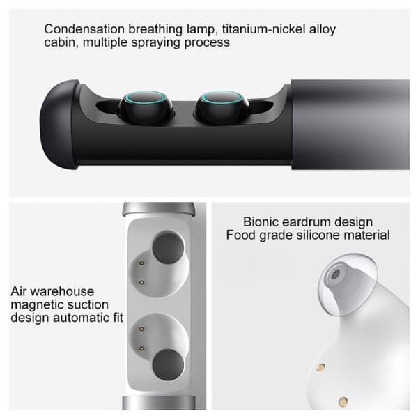Sanag J2 Stereo brusreducerande True Wireless Bluetooth spelheadset Blå