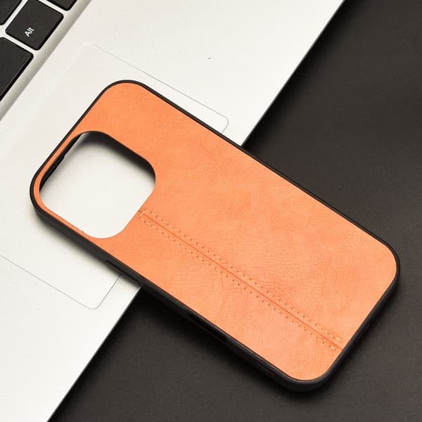 iPhone 16 Pro Max Cow Pattern Skal - Unik och Stilig Mobilfodral för iPhone 16 Pro Max Orange