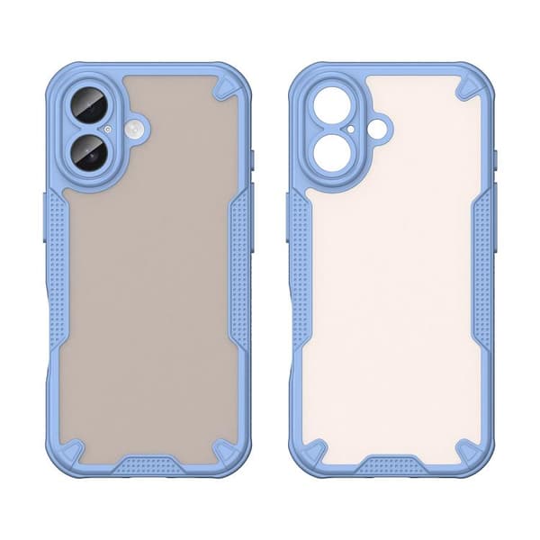 iPhone 17 Skal - Armor Glaze PC Hybrid TPU Blå