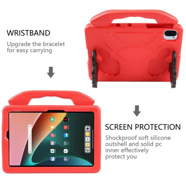 Samsung Galaxy Tab A9+ / A11+ EVA Stötsäker Fodral Röd