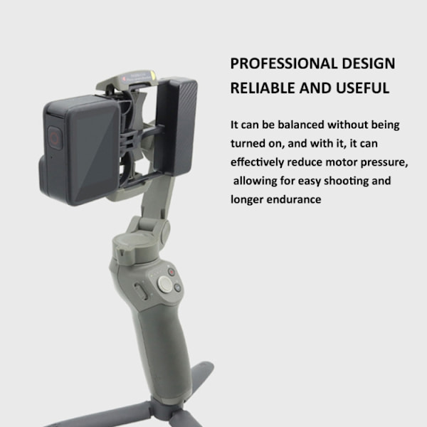 Universell telefon Gimbal till Sportkamera Adapter för DJI OSMO 6 / 5 / 4 / 3 till Gopro DJI Action 4